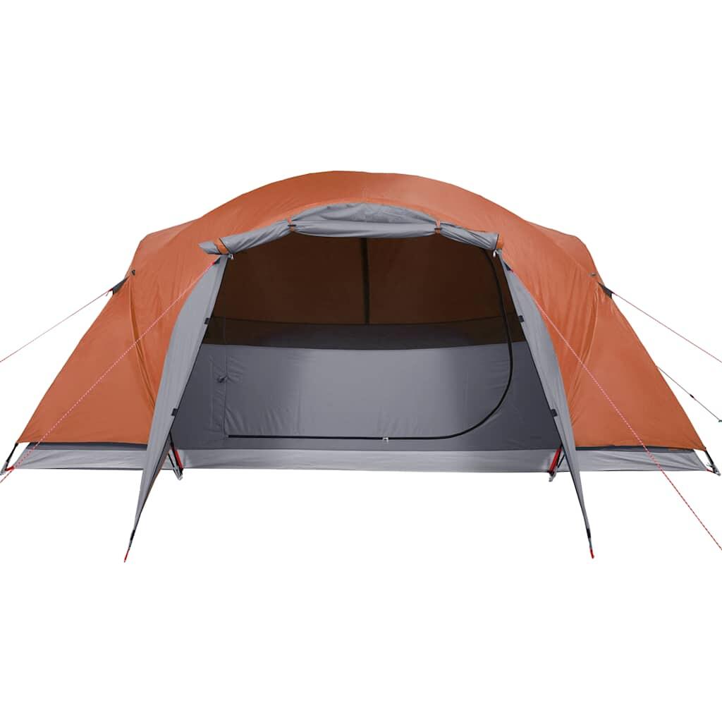 Vidaxl Tente Familiale Crossvent 8 Personnes Imperméable en Orange 5/7