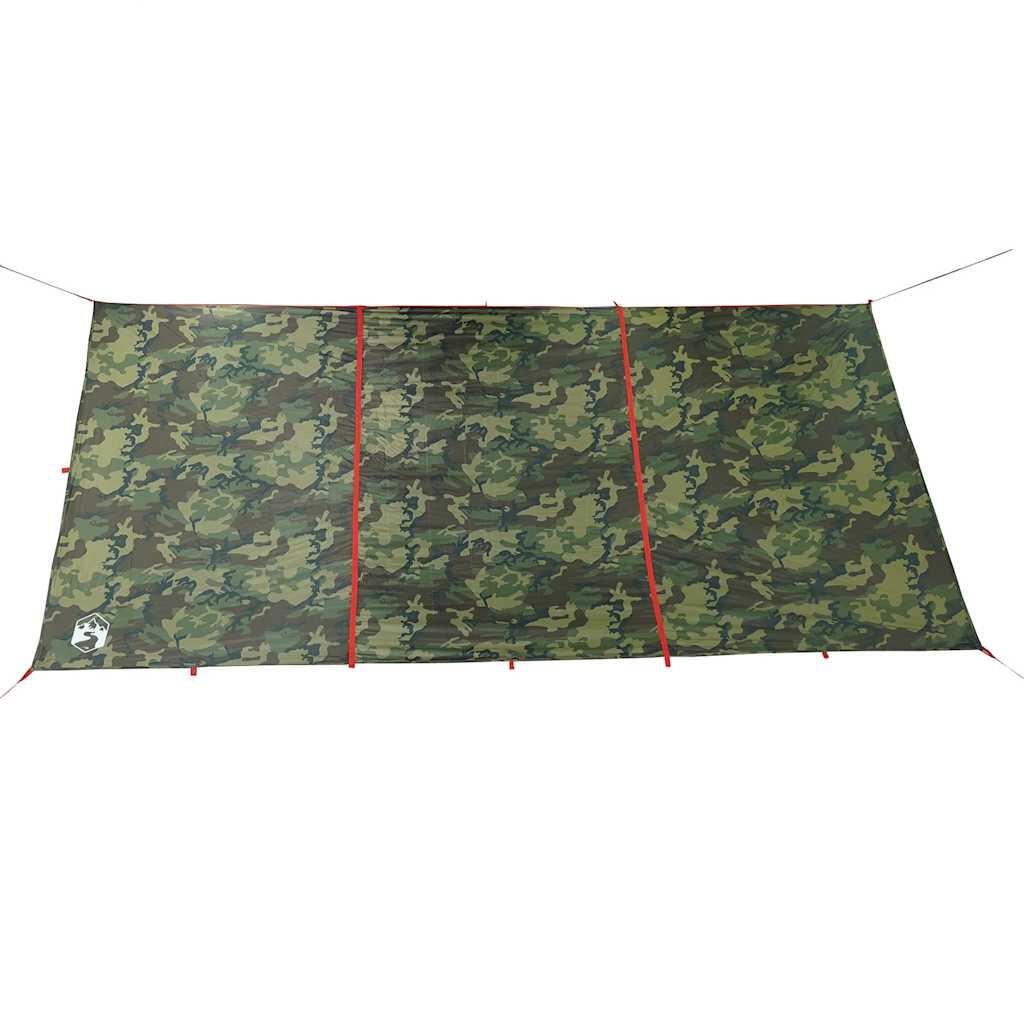 VidaXL Telo da campeggio impermeabile 451x420 cm camouflage 5/7