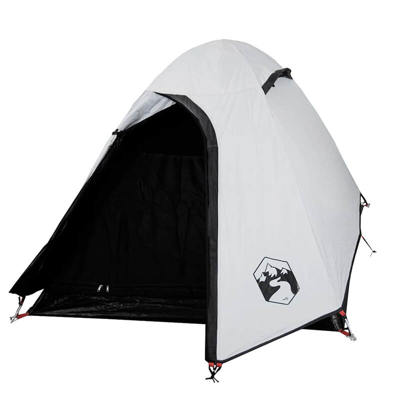 VidaXL Tente Dôme 2 Personnes - Tissu Imperméable et Occultant Blanc