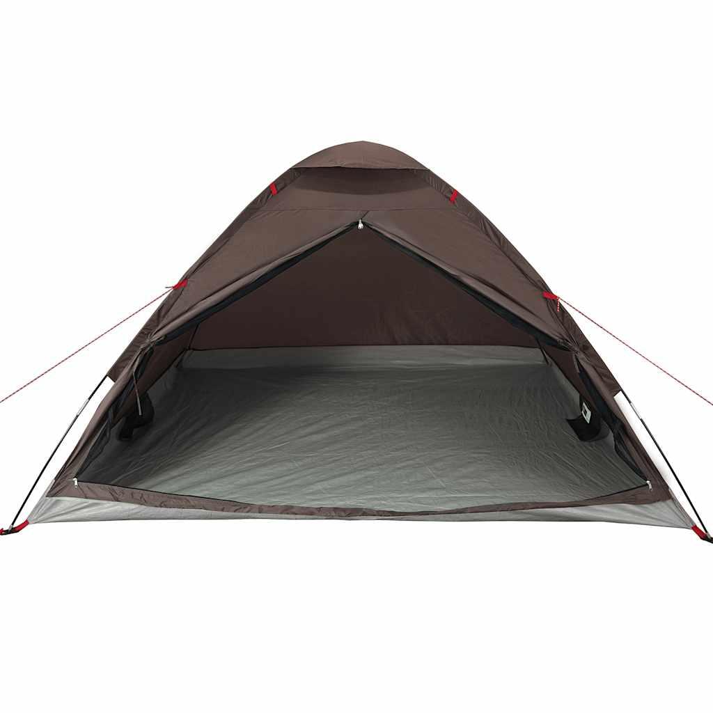 Tenda a cupola impermeabile VidaXL 4 posti marrone. 6/7