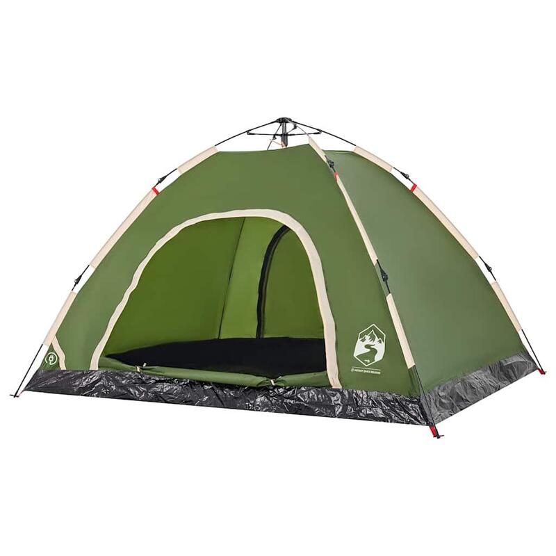 Cort de camping vidaXL pentru 4 persoane verde