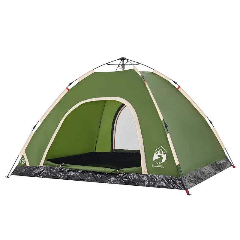 Cort de camping vidaXL pentru 4 persoane verde