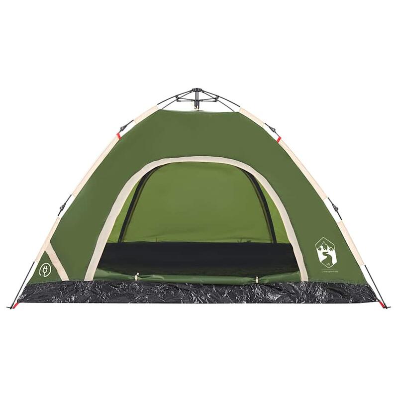 Cort de camping vidaXL pentru 4 persoane verde