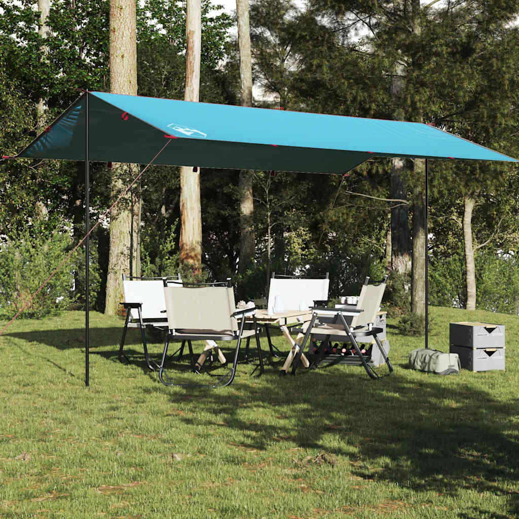 VidaXL Bâche de camping imperméable 500 x 294 cm bleu 3/7