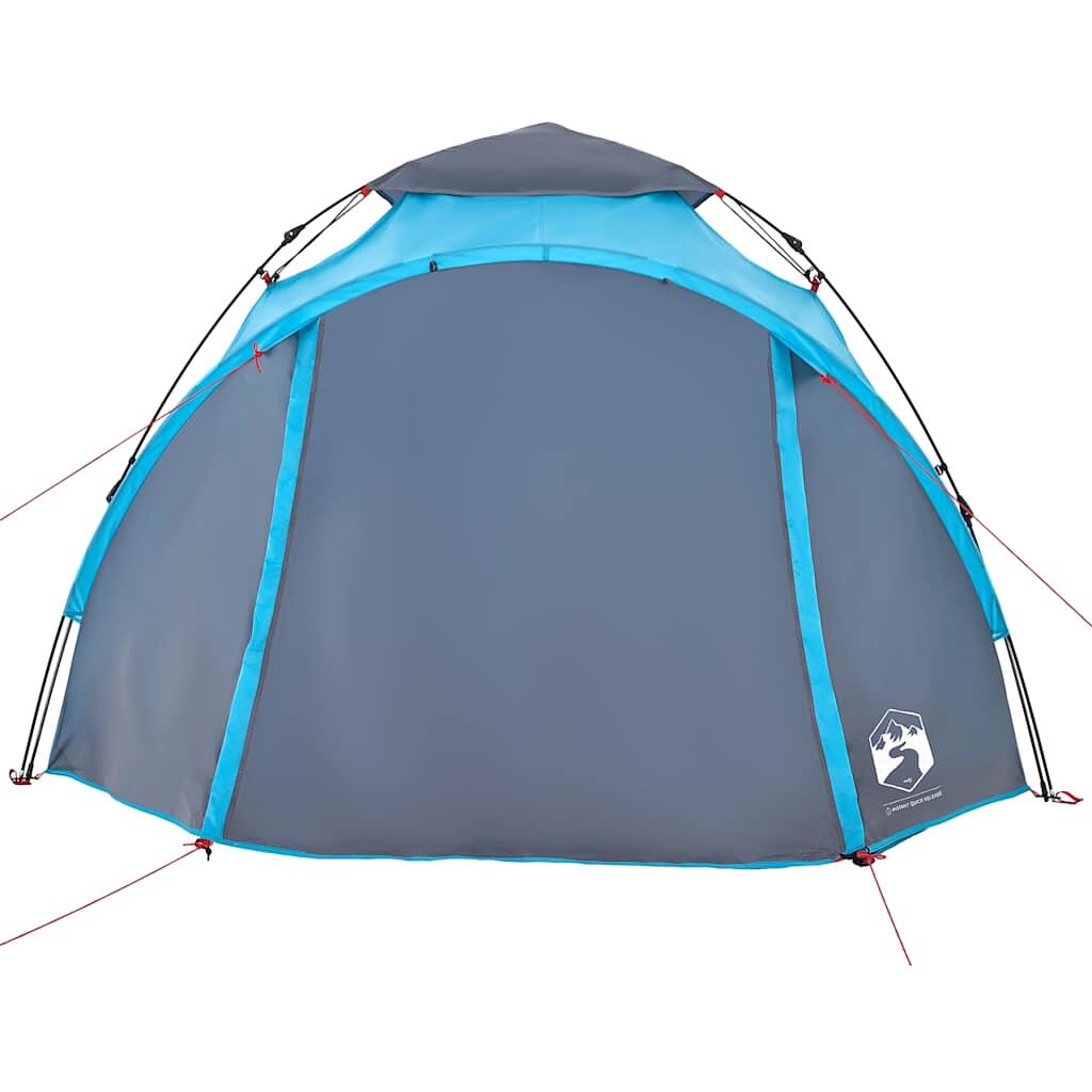 VidaXL Kuppelzelt für 3 Personen mit Schnellverschluss, blau 6/7