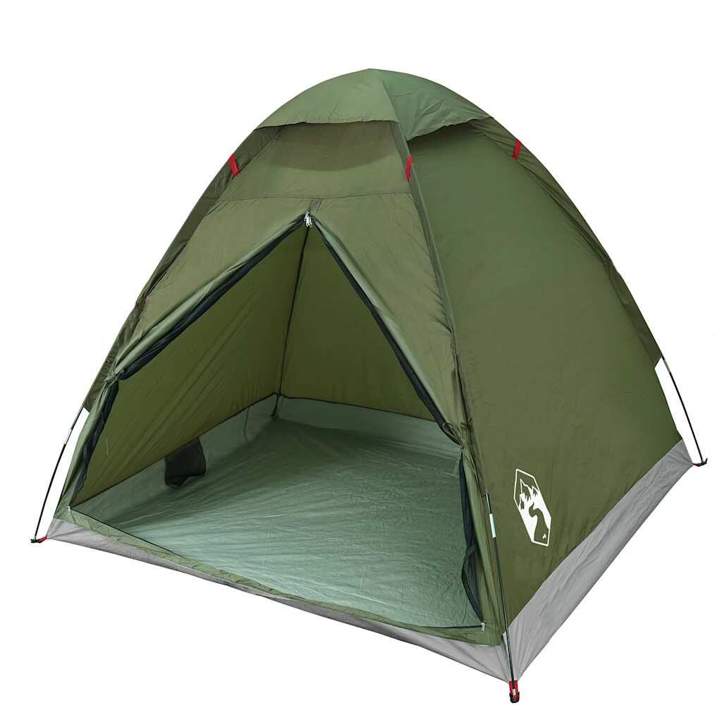VidaXL Tenda a Cupola 2 Persone Impermeabile Verde Oliva 4/7