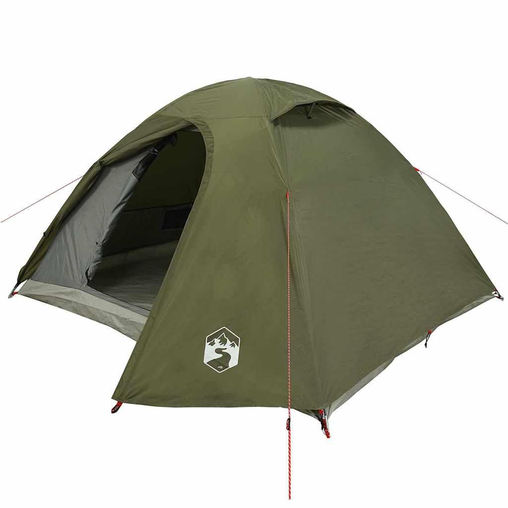 Tenda a cupola 3 posti impermeabile VidaXL - Verde oliva 4/7