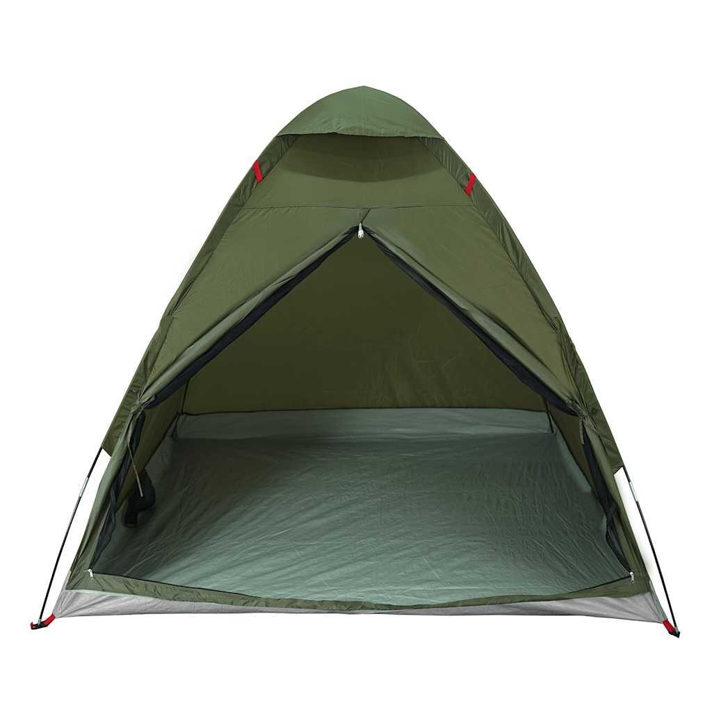 VidaXL Tenda a Cupola 2 Persone Impermeabile Verde Oliva 6/7
