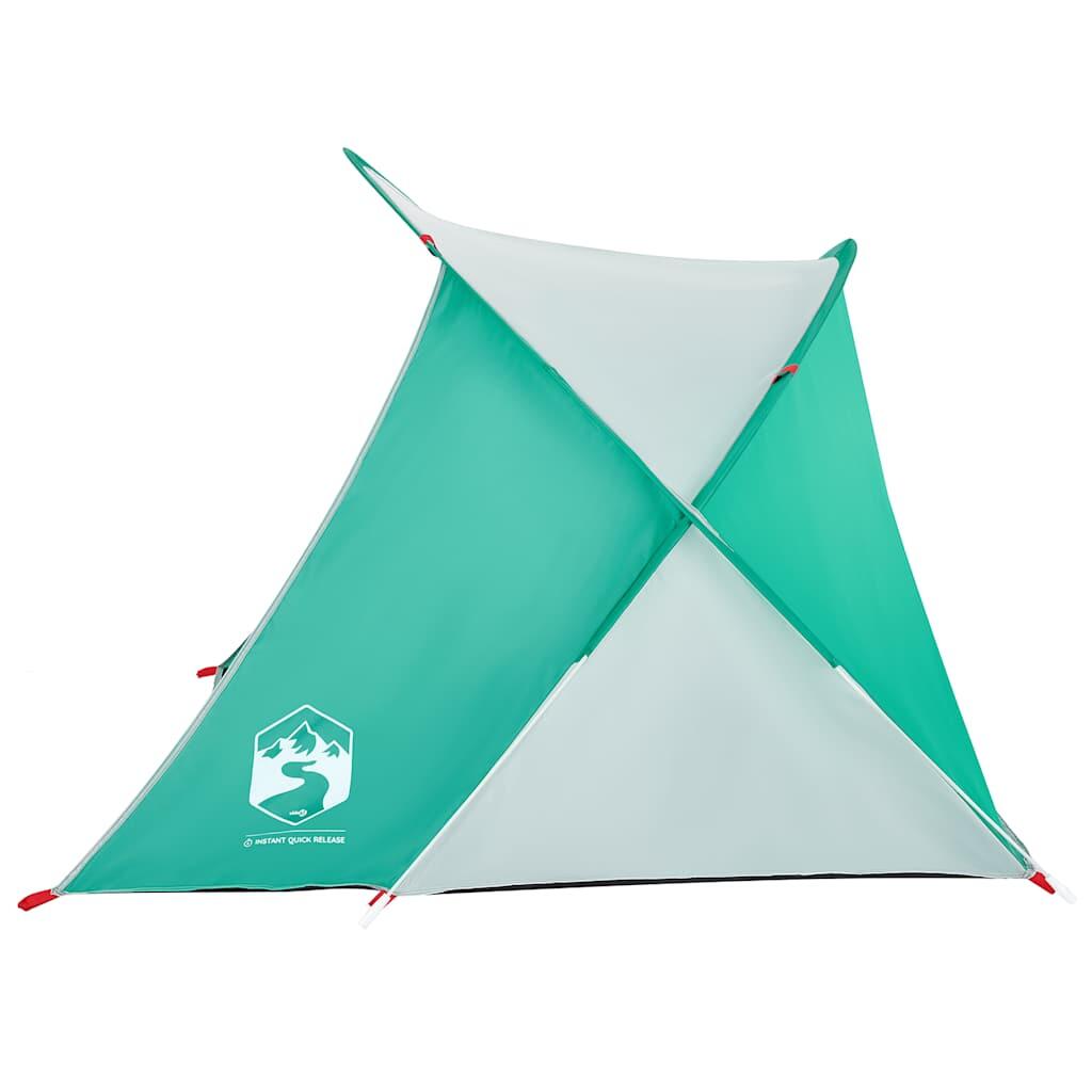 VidaXL 2-Personen Pop-Up Strandzelt - Wasserdicht Meergrün 6/7