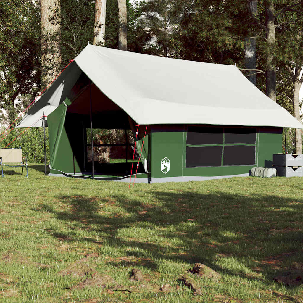 VidaXL 5-Personen wasserdichtes Campingzelt grün 4/7