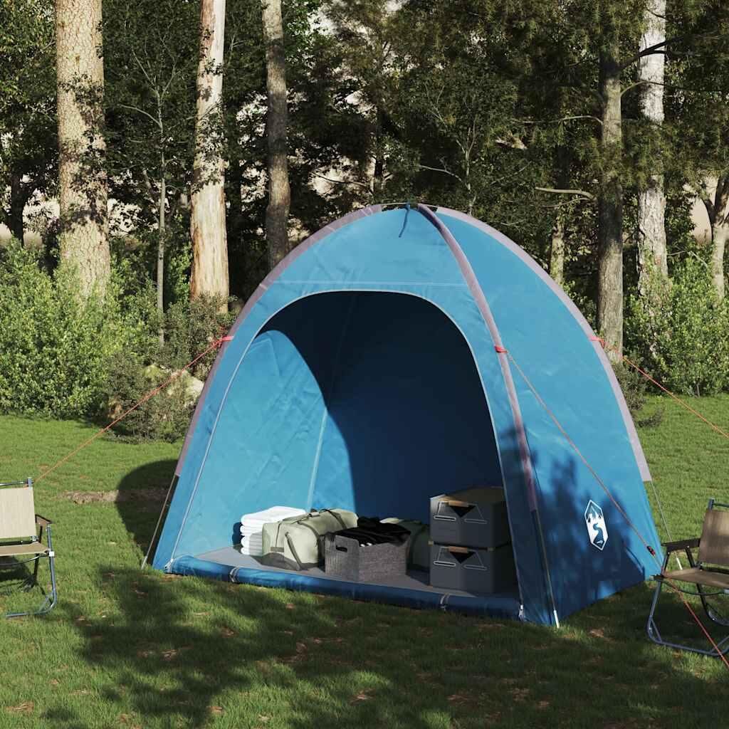 Tente de rangement étanche pour le camping en bleu 3/7