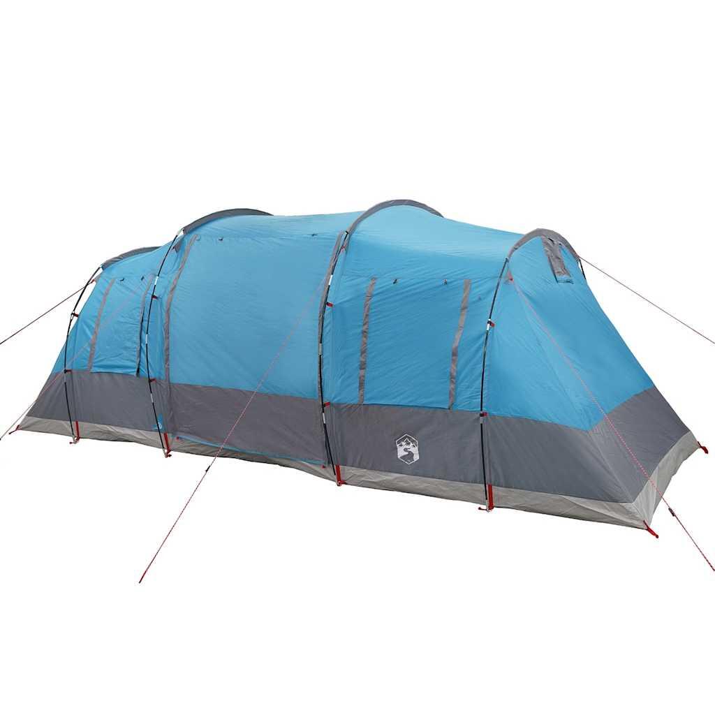 Tienda de túnel Vidaxl para 4 personas impermeable en azul 5/7