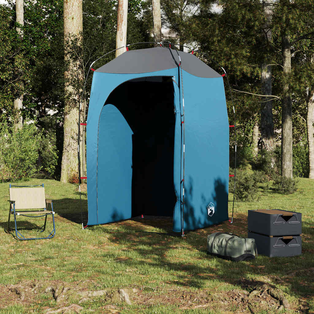 VidaXL Tente de Douche Étanche Bleue pour Camping 4/7