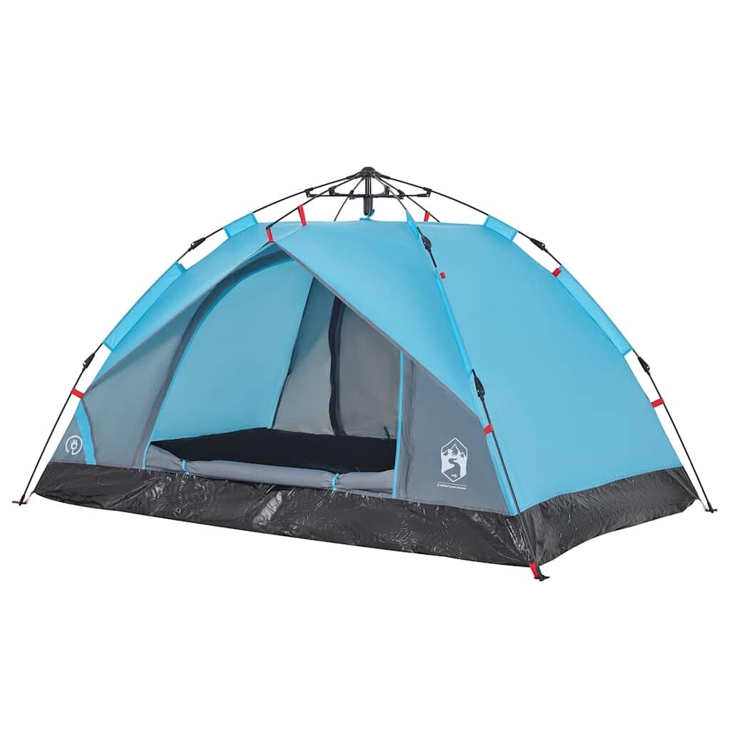 Vidaxl 3-Person Dome Tent with Fast Release in Blue 4/7