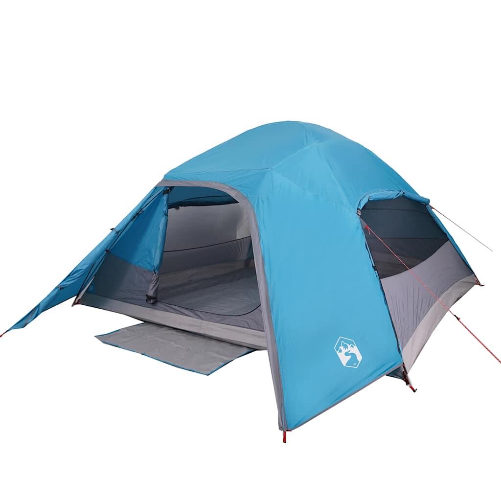 Tenda a cupola VidaXL per 6 persone, impermeabile, blu 5/7