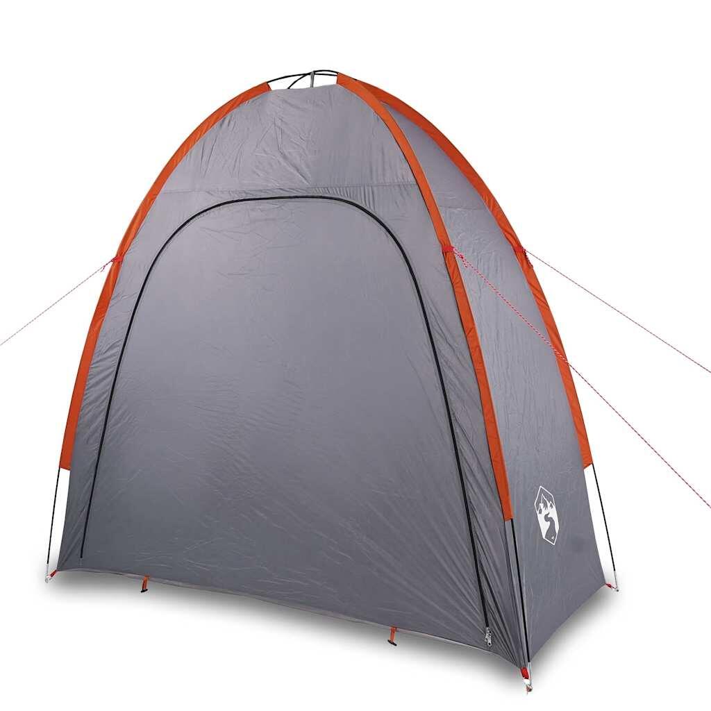 Wasserdichtes Lagerzelt in Grau und Orange für Camping 4/7