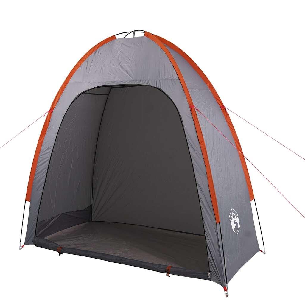 Wasserdichtes Lagerzelt in Grau und Orange für Camping 5/7