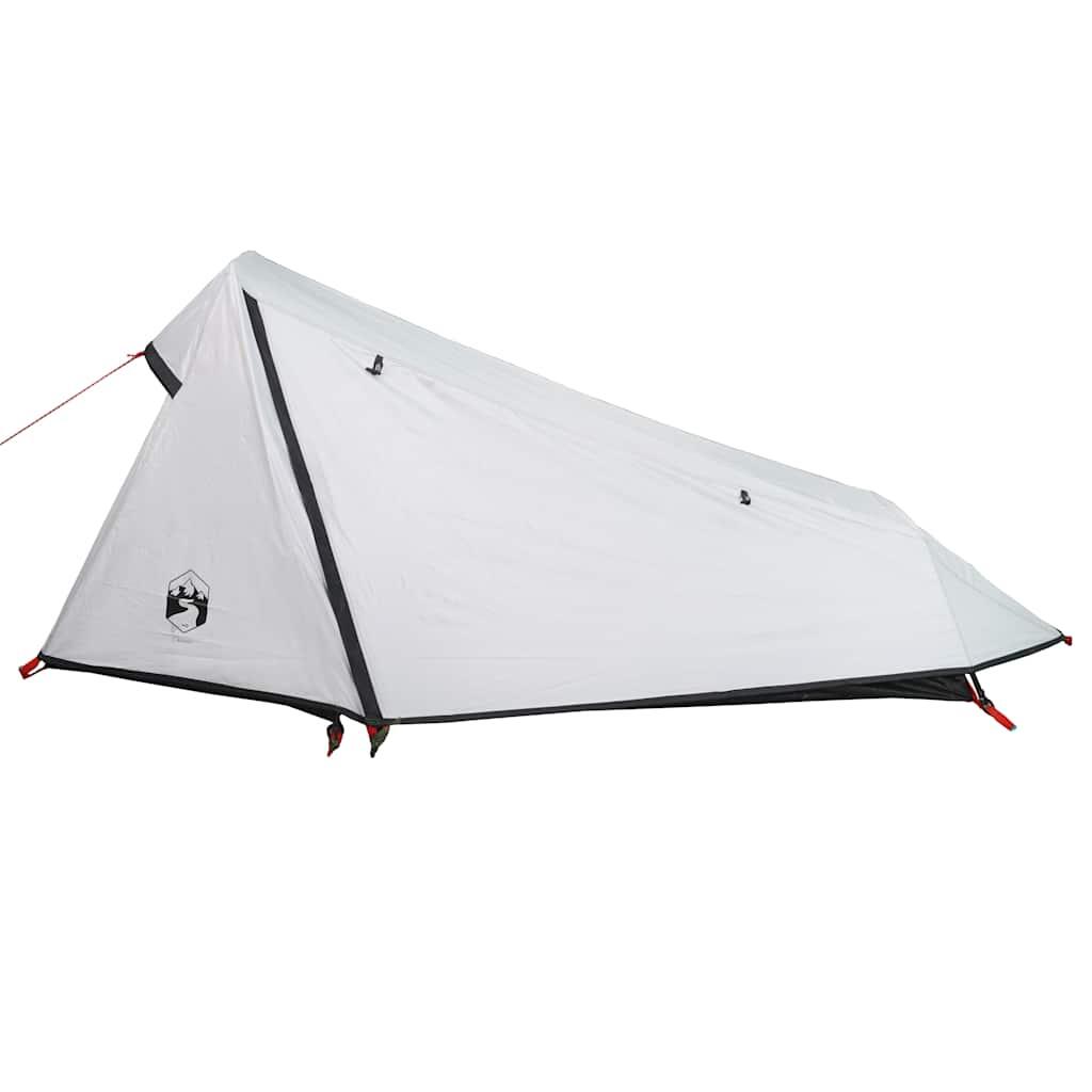 Tente tunnel VidaXL 1 place imperméable tissu occultant blanc 5/7