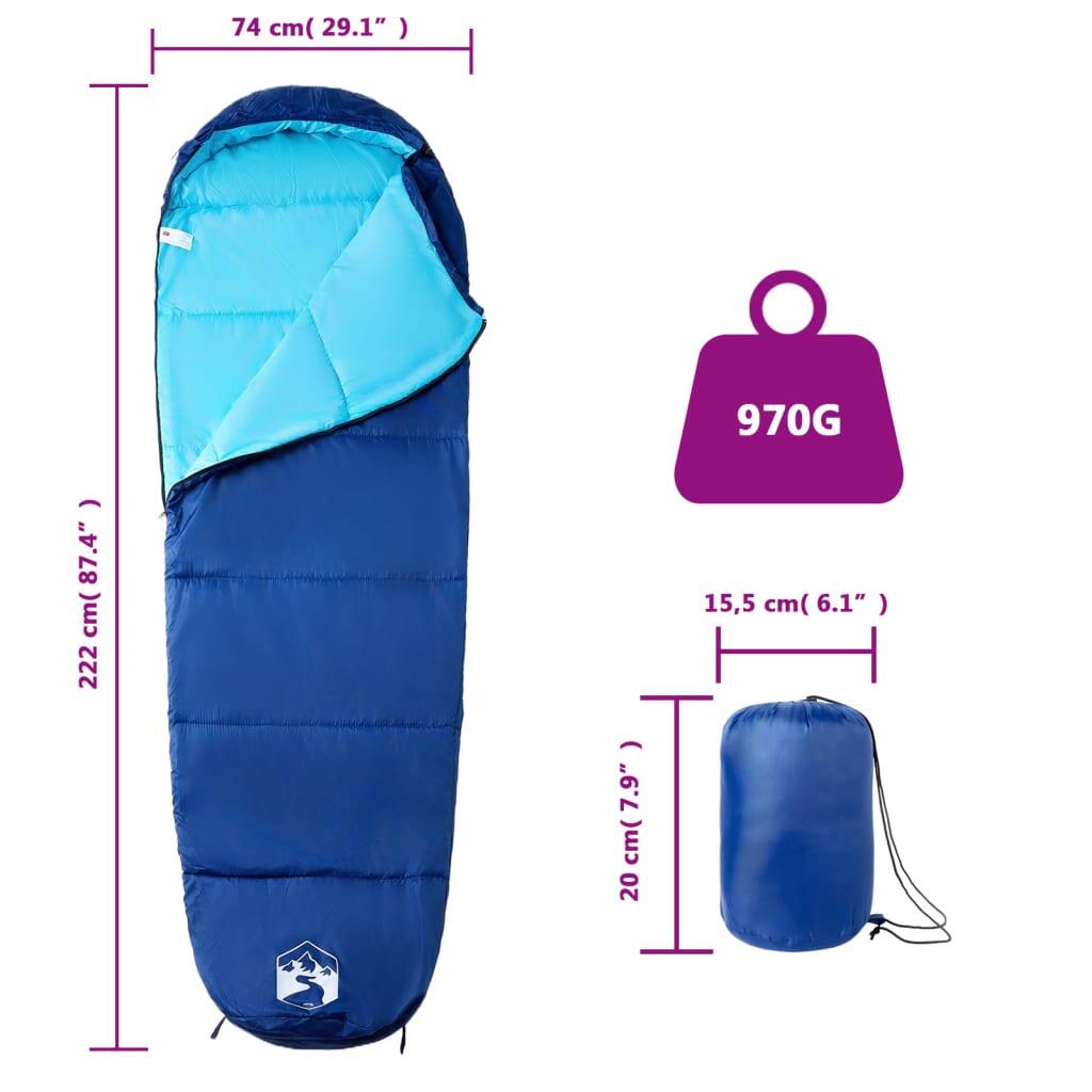 Vidaxl Sac de Couchage Mummy pour Adultes - Camping 3 Saisons 5/6