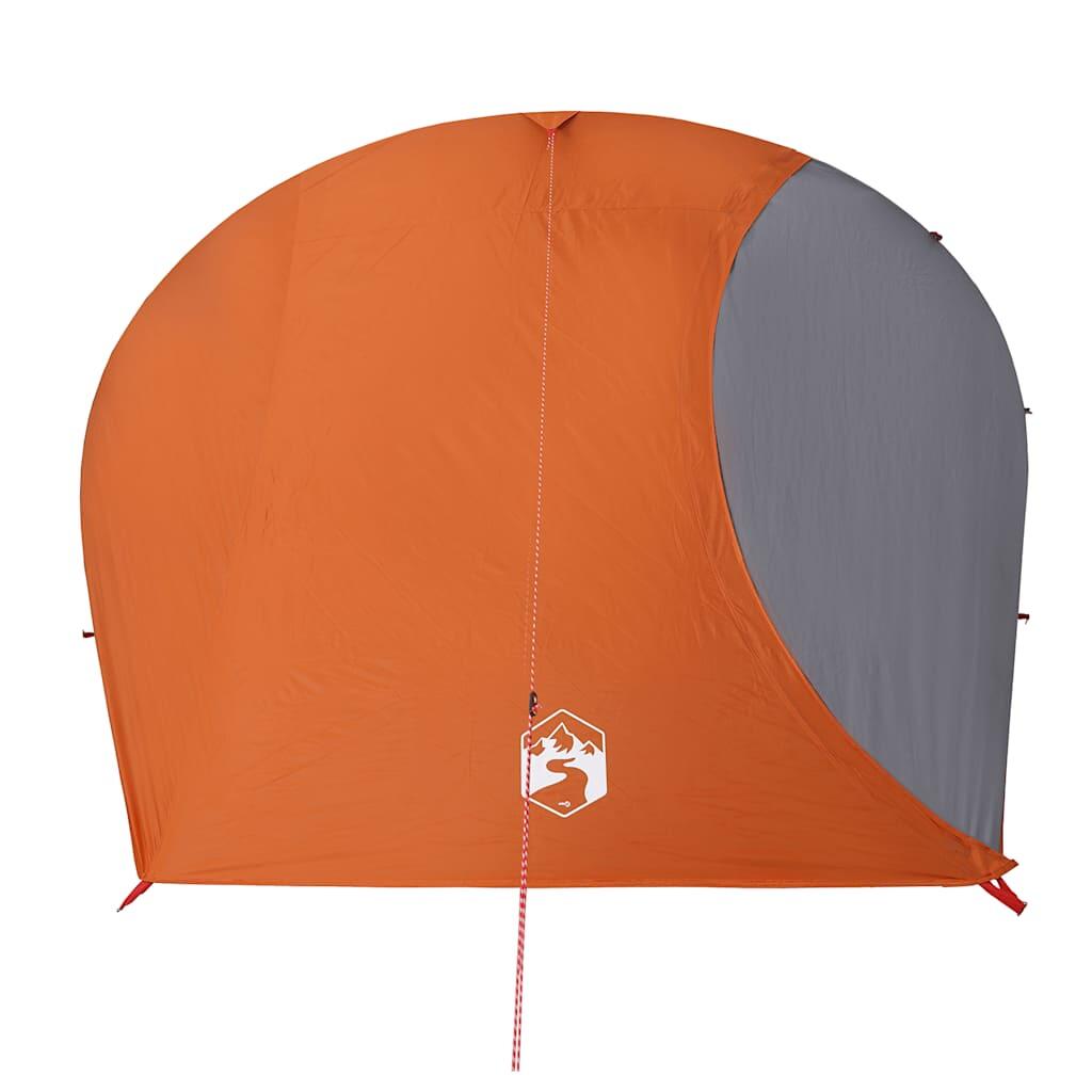 Tente dôme VidaXL 4 personnes imperméable orange 5/7