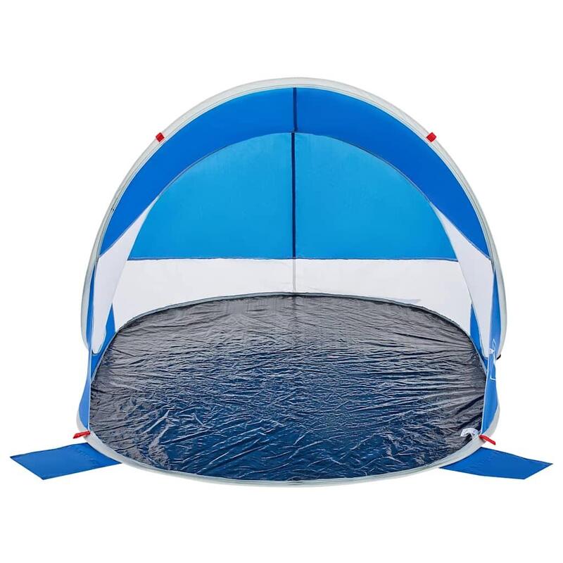 Tente de Plage Pop-Up Vidaxl - Imperméable en Bleu Azur