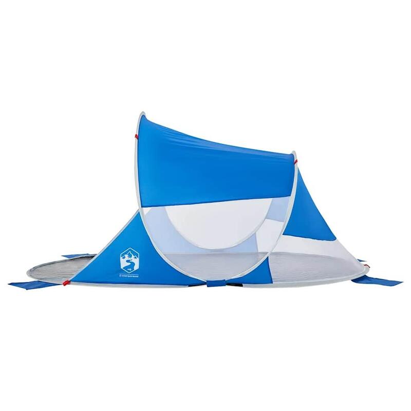 Tente de Plage Pop-Up Vidaxl - Imperméable en Bleu Azur