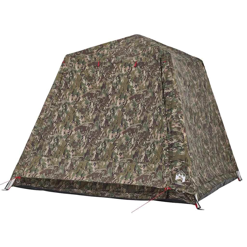VidaXL 4-Personen Camouflage Zelt mit Schnellveröffentlichung 5/7