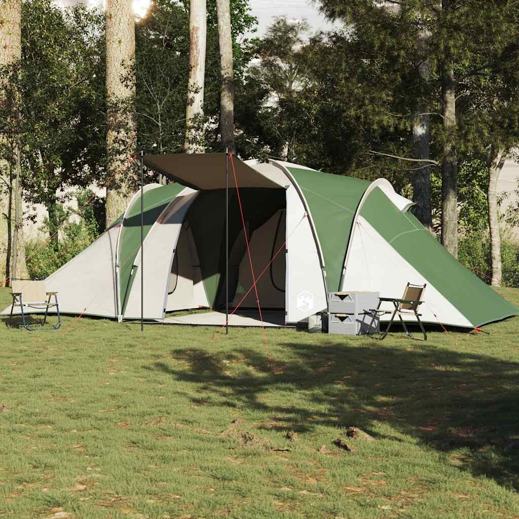 VidaXL Tenda a Cupola 6 Persone impermeabile verde 4/7