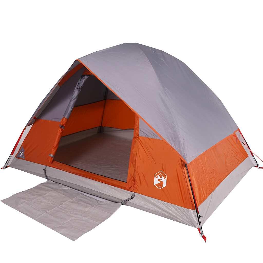VidaXL Koepeltent 2-persoons waterdicht oranje 5/7