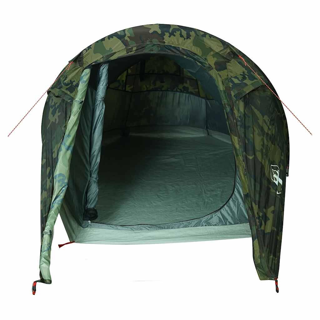 Tenda a tunnel VidaXL mimetica impermeabile per 2 persone 6/7