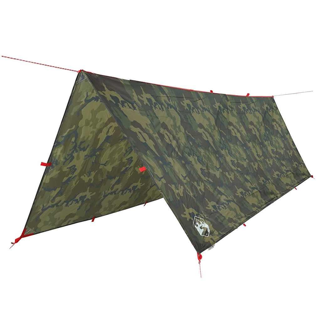 VidaXL Tendalino da Campeggio Impermeabile 406x306 cm Camouflage. 2/7