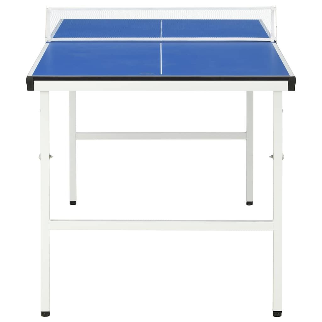 Mesa de ping pong con red azul 152x76x66 cm 3/6