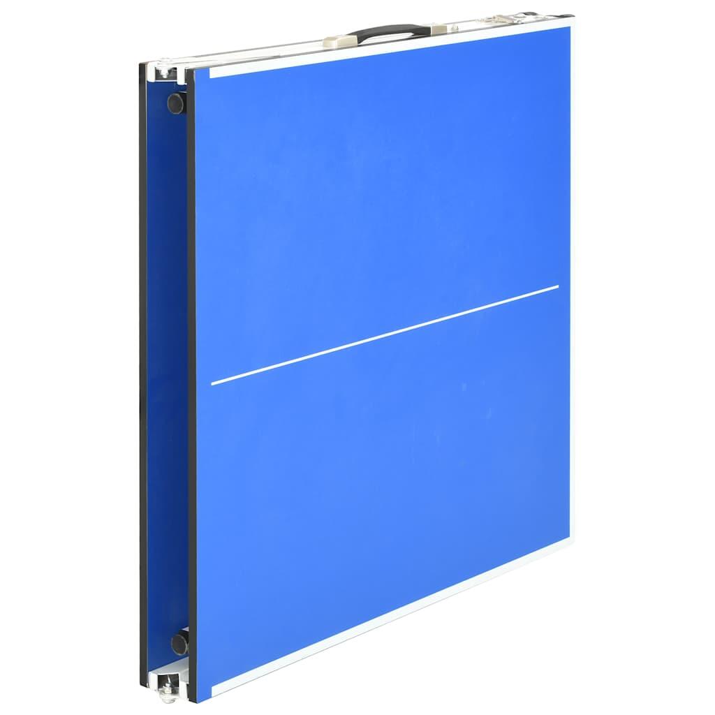 Mesa de ping pong con red azul 152x76x66 cm 4/6