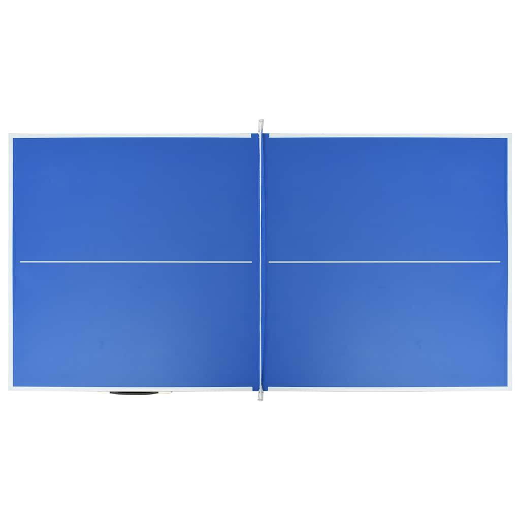 Mesa de ping pong con red azul 152x76x66 cm 5/6