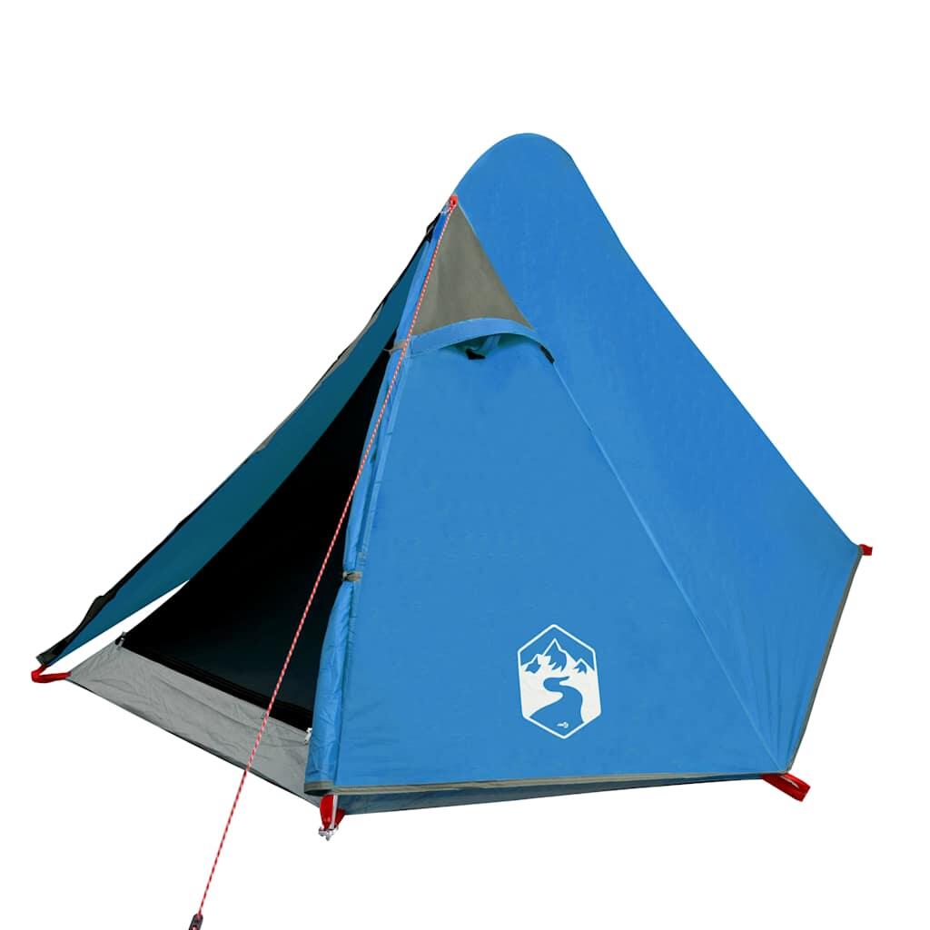 vidaxl Kuppelzelt für 2 Personen, wasserdicht, blau 4/7