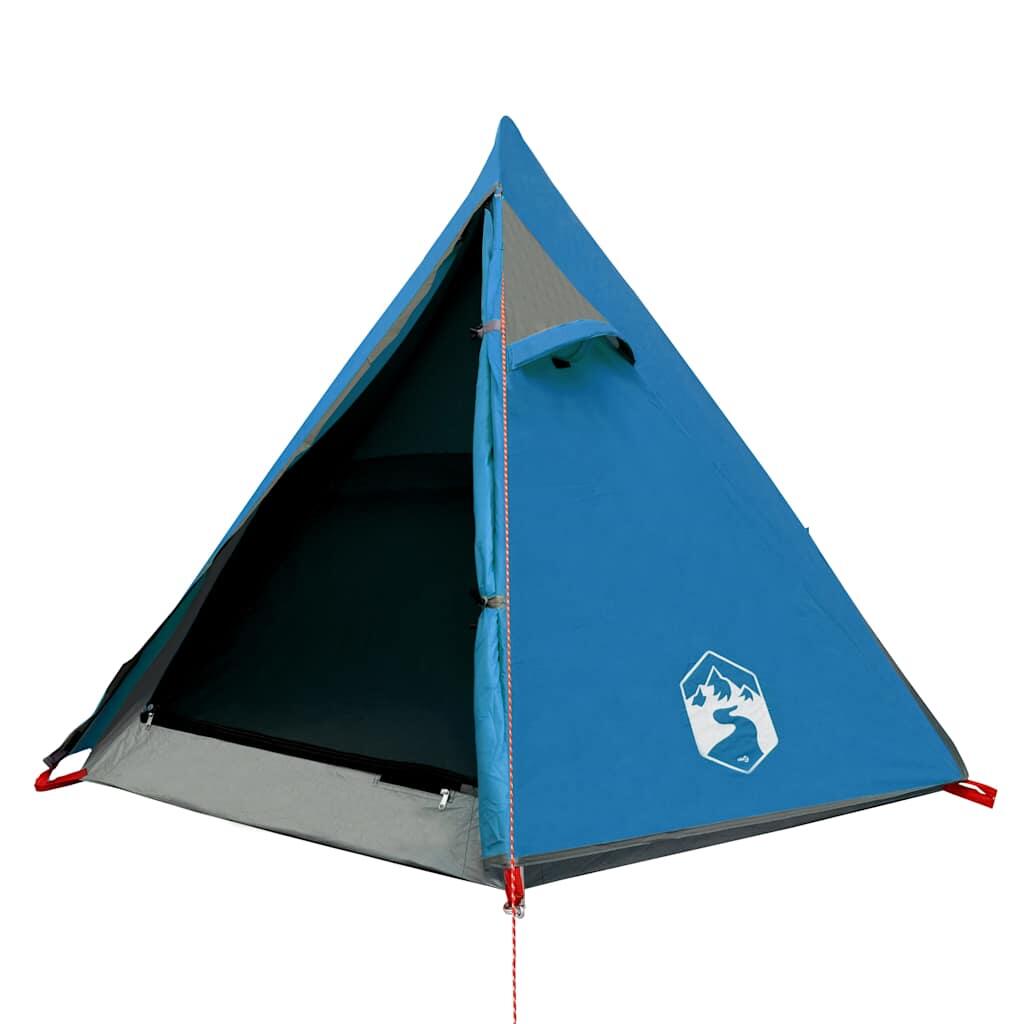 vidaxl Kuppelzelt für 2 Personen, wasserdicht, blau 5/7