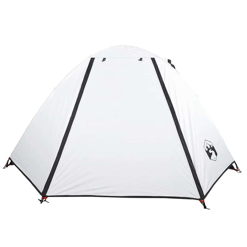 VidaXL Tente Dôme 2 Personnes - Imperméable et Tissu Occultant - Blanc