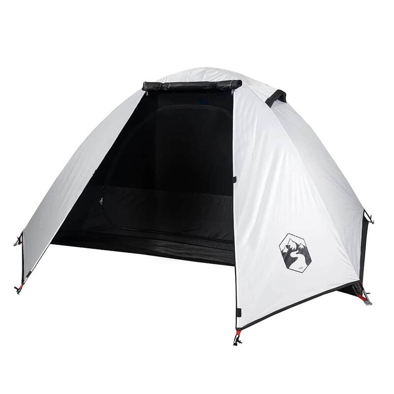 VidaXL Tente Dôme 2 Personnes - Imperméable et Tissu Occultant - Blanc
