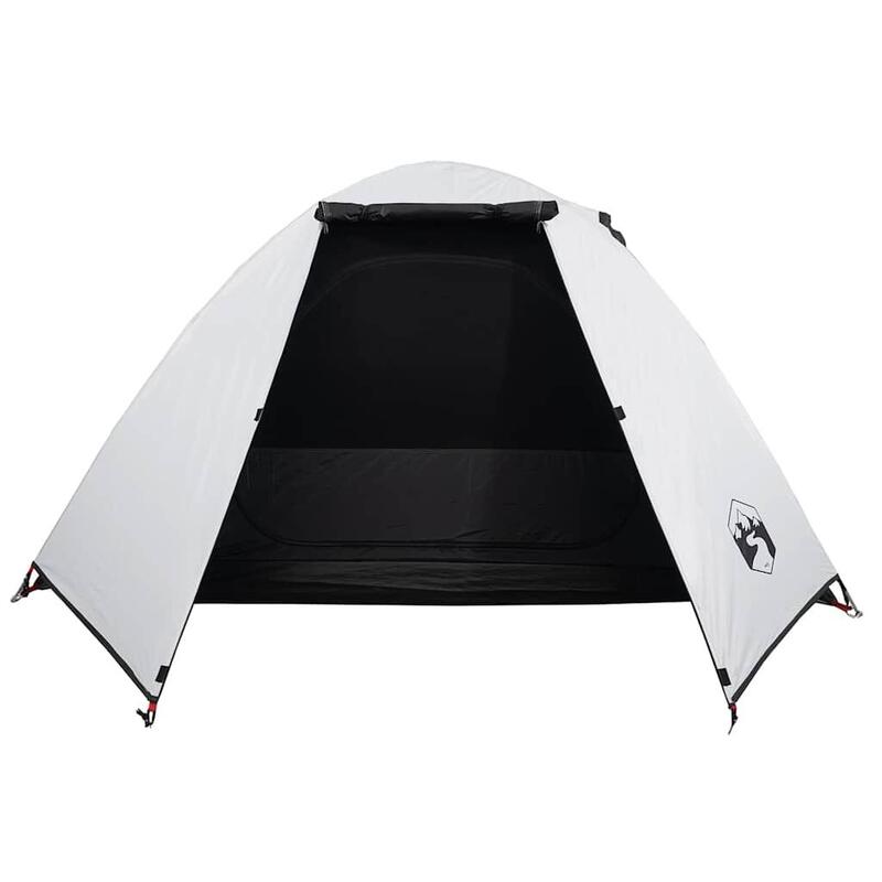 VidaXL Tente Dôme 2 Personnes - Imperméable et Tissu Occultant - Blanc