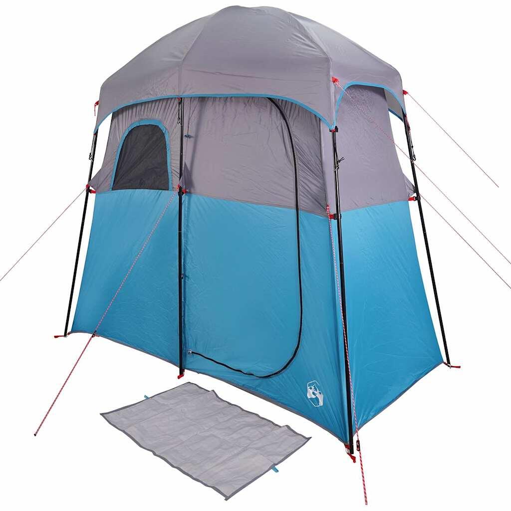 Tenda doccia VidaXL impermeabile per 2 persone blu 5/7