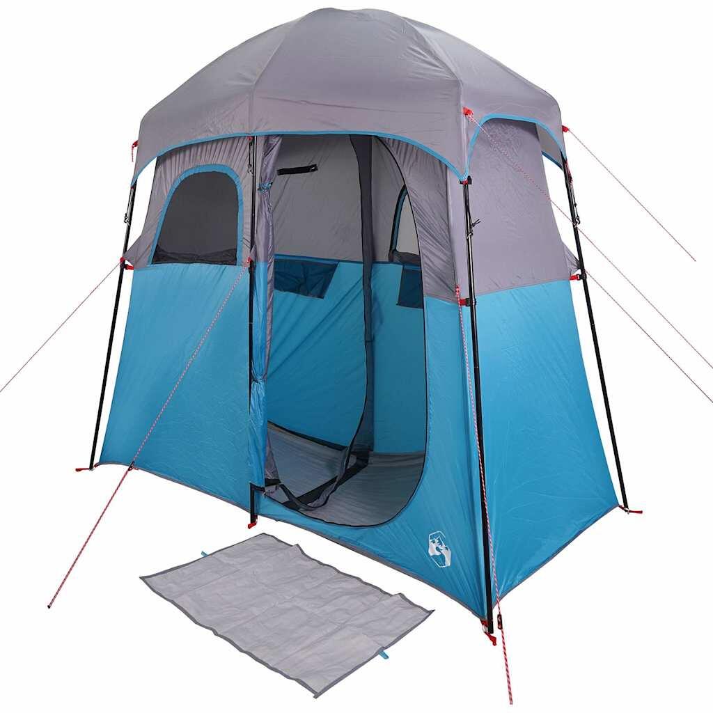 Tenda doccia VidaXL impermeabile per 2 persone blu 4/7