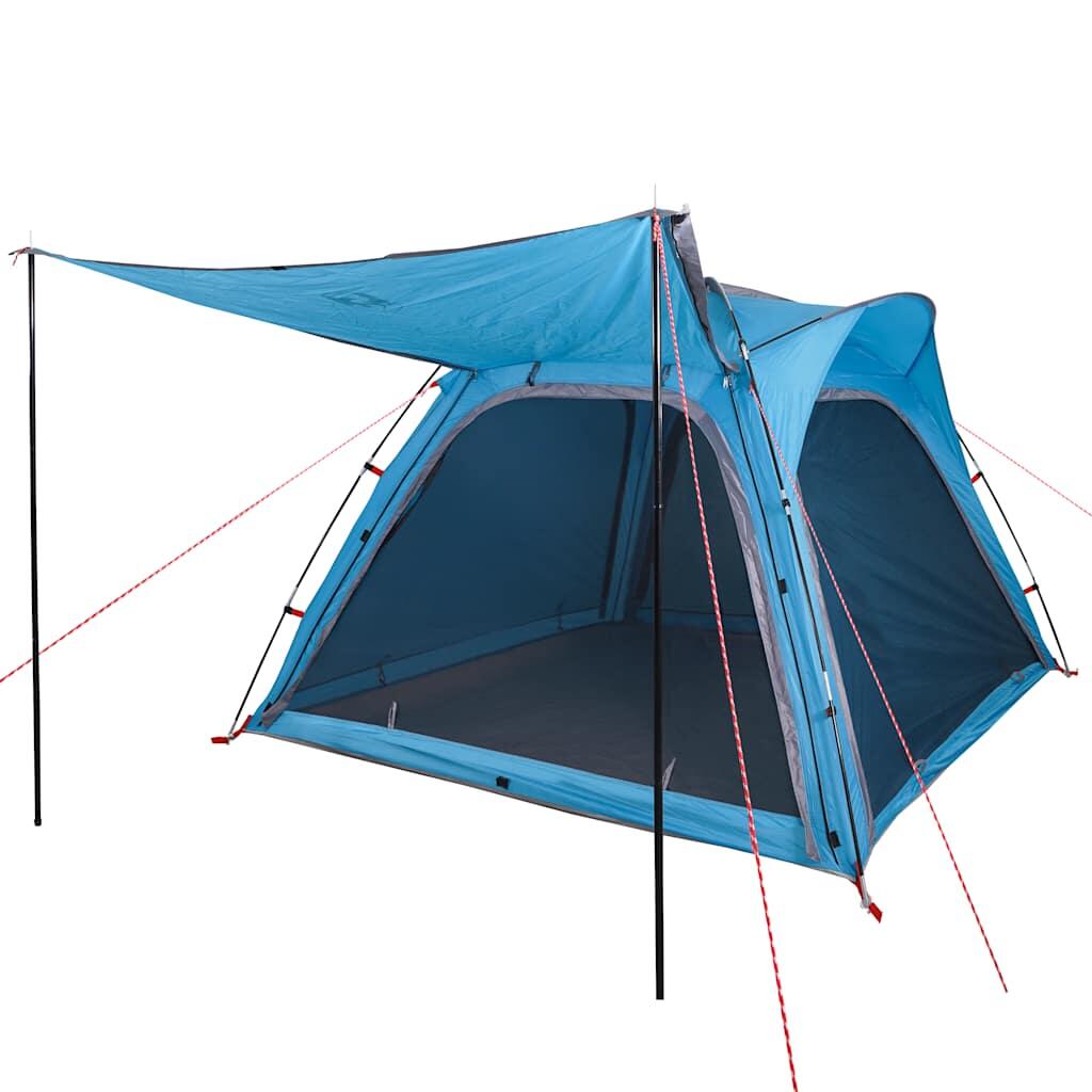 VidaXL 4-Personen Wasserdichte Zelt mit Schnellaufbau Blau 4/7