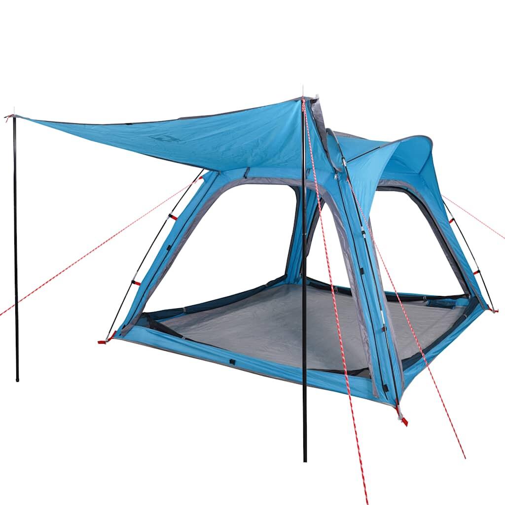 VidaXL 4-Personen Wasserdichte Zelt mit Schnellaufbau Blau 5/7