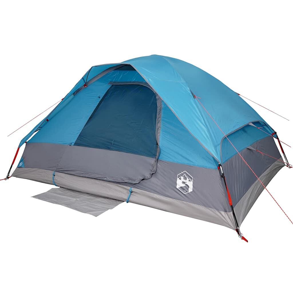 Tente dôme VidaXL 6 personnes imperméable bleue 4/7