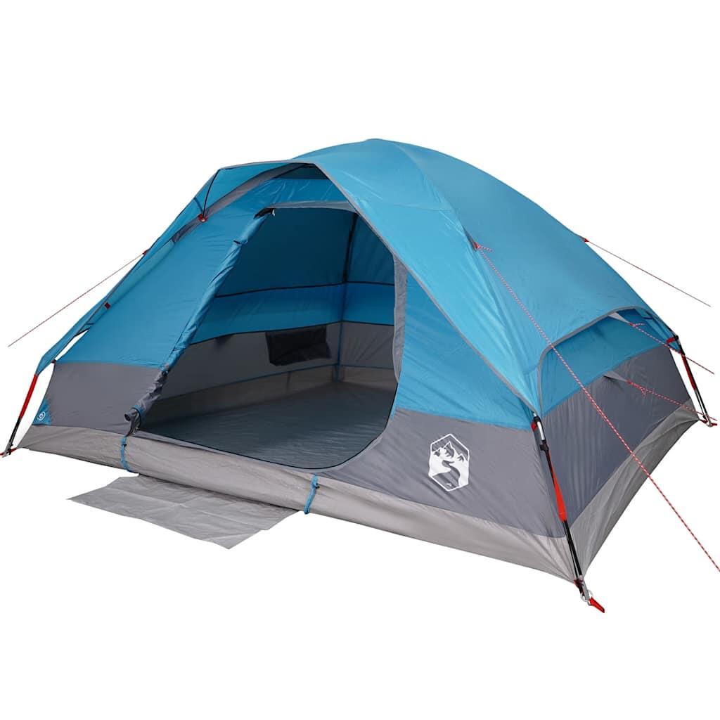Tente dôme VidaXL 6 personnes imperméable bleue 5/7