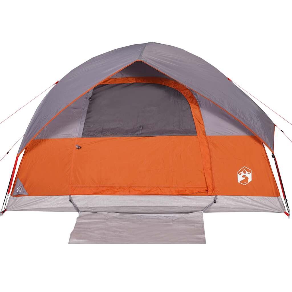 VidaXL Kuppelzelt für 6 Personen wasserdicht orange 5/7