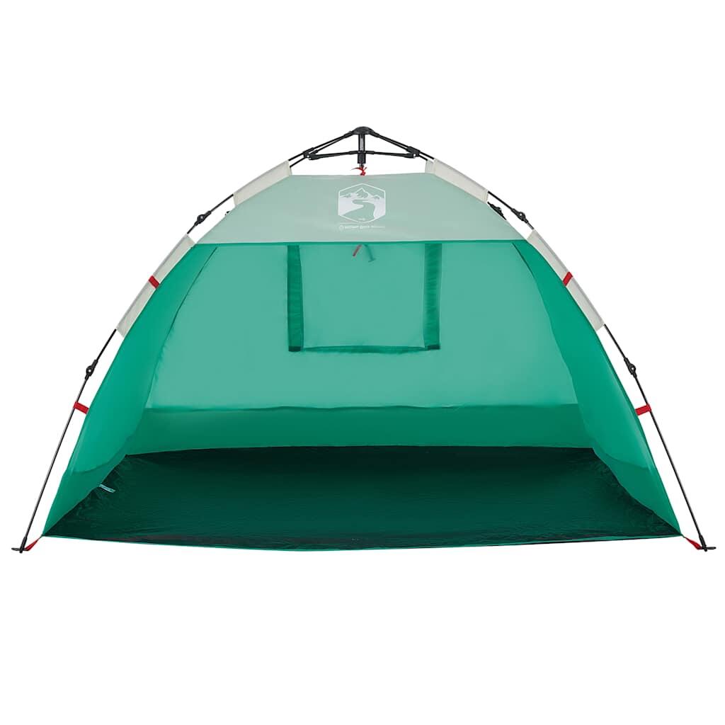 Tente de Plage VidaXL 2 Personnes Étanche en Vert Marin 6/7
