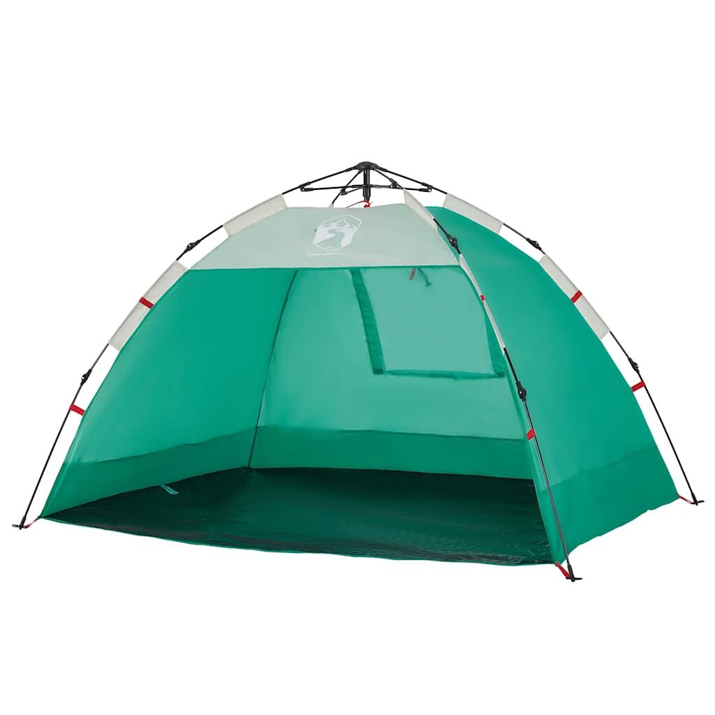 Tente de Plage VidaXL 2 Personnes Étanche en Vert Marin 4/7