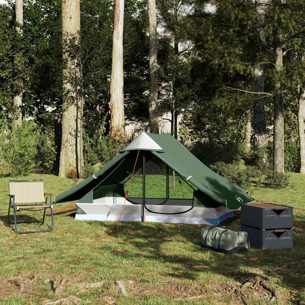 Vidaxl 2-Persoons Tent - Waterdicht en Lichtgewicht Groen 4/7