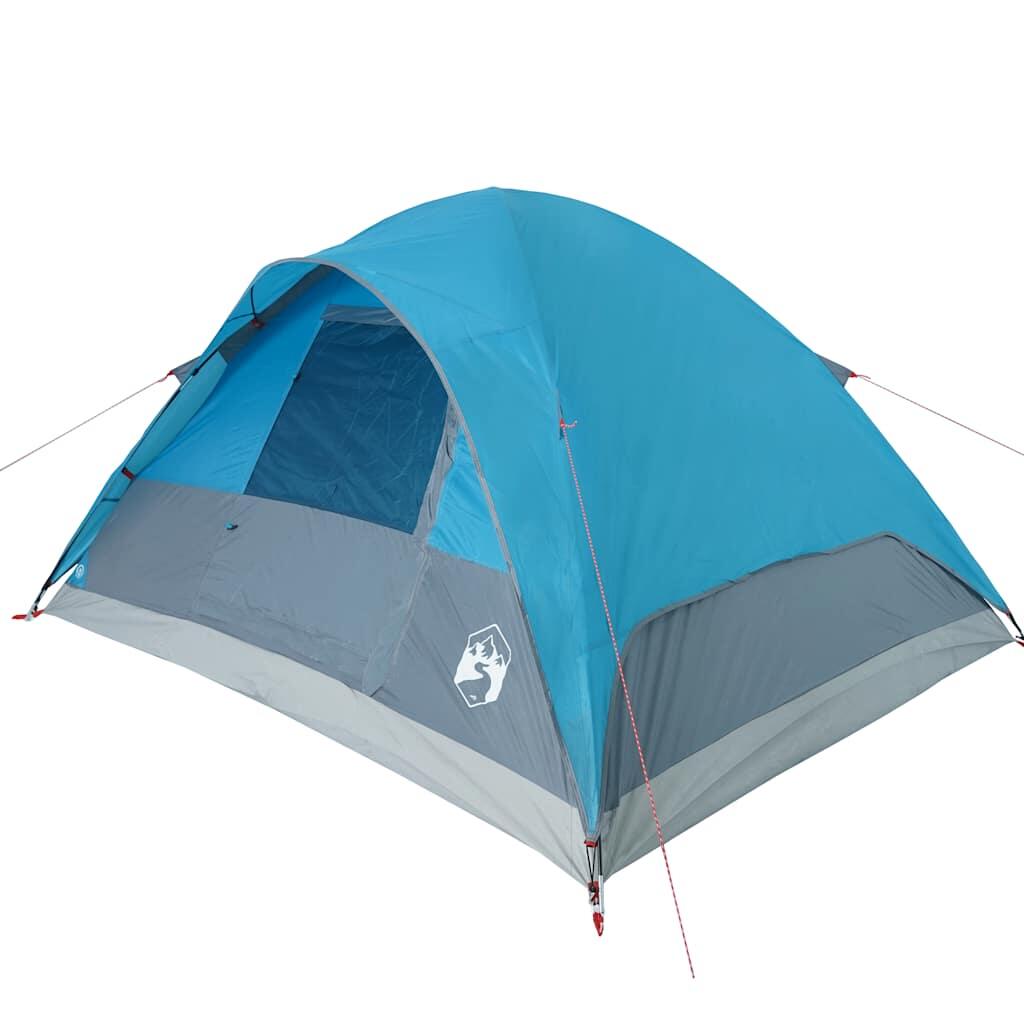 VidaXL Kuppelzelt 6 Personen wasserdicht blau 4/7